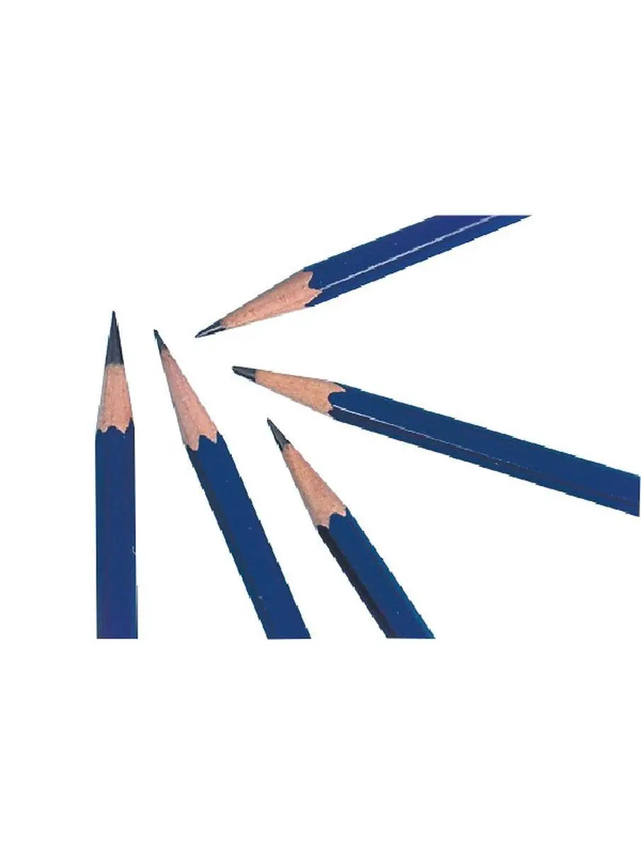 General Pencil 227009 Hexagonal Non-Toxic 4B Thin Tip Drawing Pencil, Black - Pack of 12