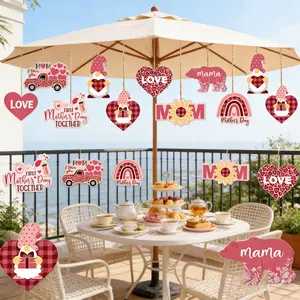 Mother's Day Hanging Decorations, Cute Floral Swirl Ornaments for Home Party, Happy Mother's Day Gift for Mom