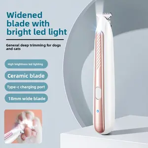 New rechargeable pet shaver, silent dog leg hair trimmer, electric pet paw and toe clipper