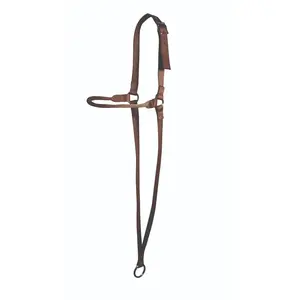Professional's Choice Chocolate Web War Bonnet - Horse Size - Chocolate Brown Webbing with Nickel Hardware