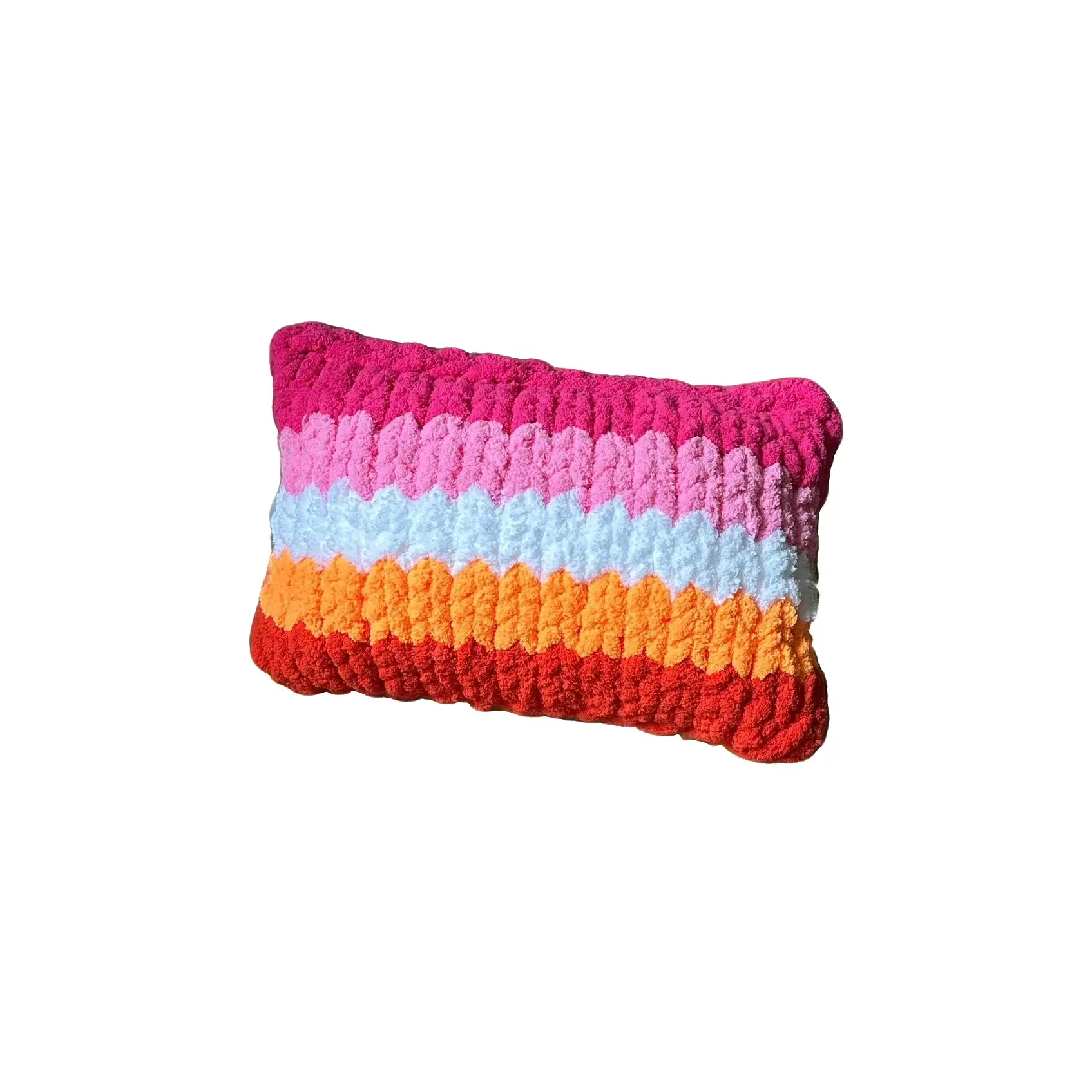 Lesbian flag LGBTQ Chunky Knit Pillow