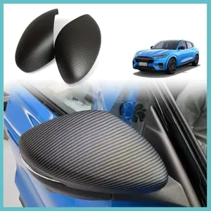 For Mach E Direct Add-On Carbon Fiber Side Mirror Cover Caps