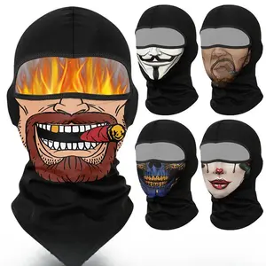 Autumn and winter outdoor motorcycle riding with velvet mask, hiking and skiing with warm face towel, windproof, cold proof, breathable scarf cover