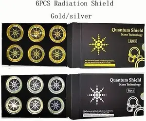 6 Pieces Cell Phone Blocker Protection Neutralizers Stickers for Smart Phones Tablets Laptops Computer WiFi Priner TV Electronic Devices - Gold