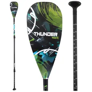 SUP Paddle Adjustable 3-Piece Lightweight Fiberglass Shaft