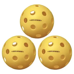 Fuse Indoor Pickleballs Yellow 3-Pack