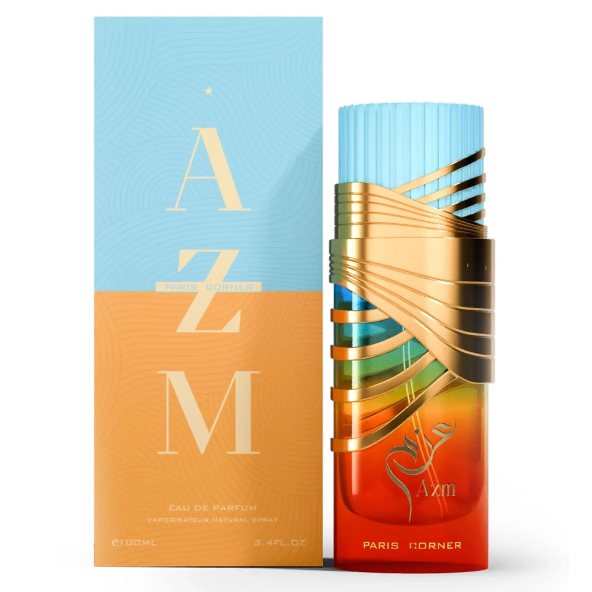 Paris Corner Azm Eau De Parfum Spray for Unisex – 3.4 oz (100 ml) Spray