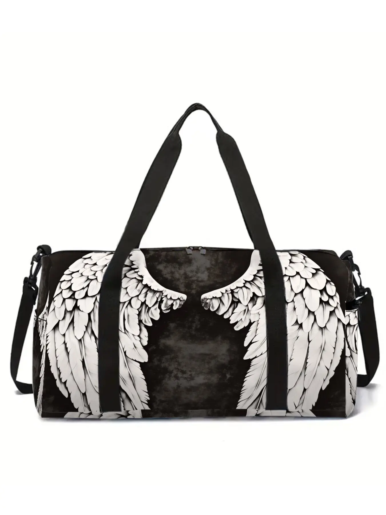 Angel Wings Pattern Print Large-Capacity Travel Duffel Bag, Portable Handheld Storage Bag, Travel Bags Duffle Bag