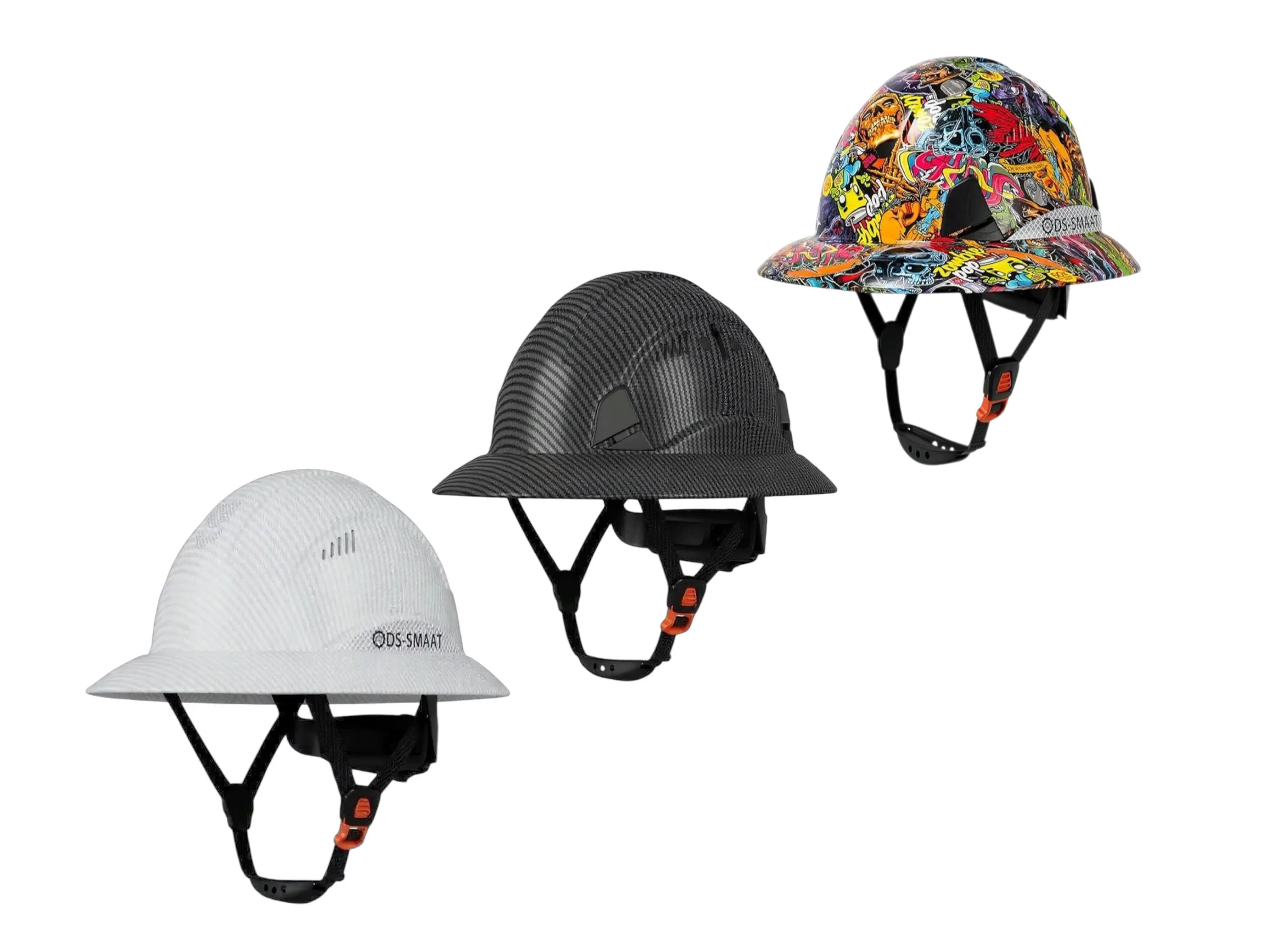 ODS-SMAAT Adjustable Vented Hard Hat with Chin Strap Included, Secure Fit, Type 1 Class C, for Welding, Soldering Tools & Hardware Safety Use