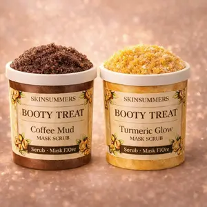 SkinSummers Booty Treat Mask Scrub Brightening and Smoothing Body Treatment for Booty Thighs and Body