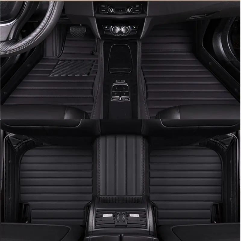 Custom Car Floor Mat For Audi tt 8j 2010~2013 A4 B8 2009~2016 A6 C7 Avant 2012~2016 A3 8P 2004~2010 tt MK1 1998~2006 A3 Sportback 2021~2025 Left/Right -hand Drive Auto Interior Accessories Fashion Stripe Styling Carpet Waterproof Design Full Coverage
