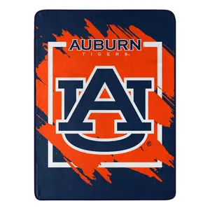 Northwest  46 x 60 in. Micro Raschel Dimensional Design Rolled Auburn Tigers Blanket