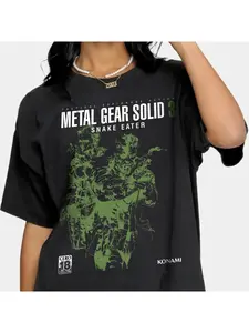 Metal Gear Solid 3 Snake Amazing Round Neck Heart shaped Gift Metal Gear Solid Game Creative Summer T-shirt