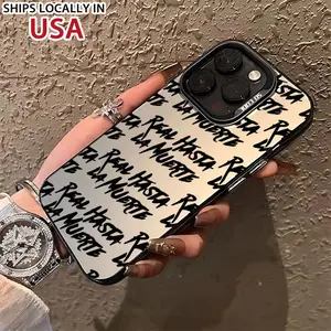 Compatible with iPhone 16 15 Pro Max Plus 14 13 12 11 X XR Real Hasta La Muerte Pattern Durable shockproof Anti-Scratch PC Protective case