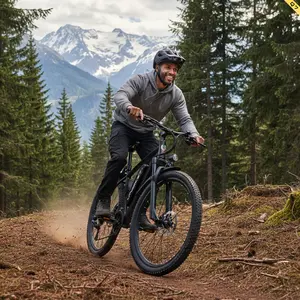 Aairsk Q7 Lightweight Folding Carbon Fiber E-Bike for Adults, 26-Inch Wide Tires, 750W Motor, 36V 10AH Removable Battery, 7-Speed Shimano Gearbox, 3 Riding Modes, Lightweight Folding Ebike