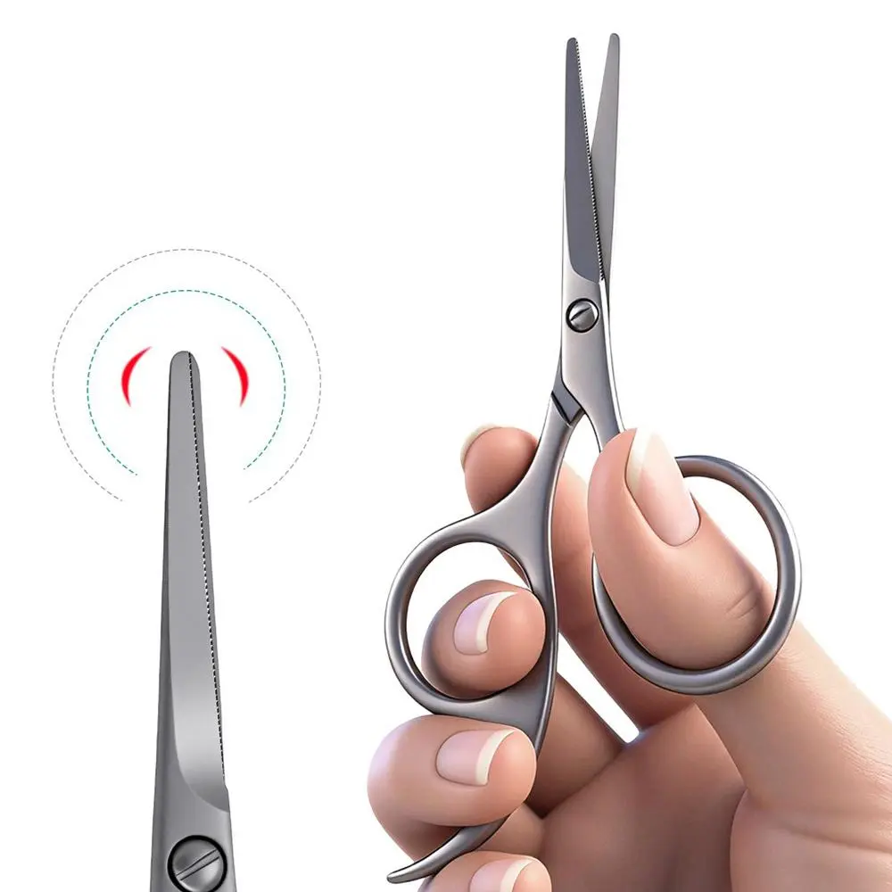 Stainless Steel Nose Hair Scissor Nail Cuticle Nipper Nail Cuticle Nipper Scissors Eyebrow Trimmer Makeup Scissors Brow Clipper