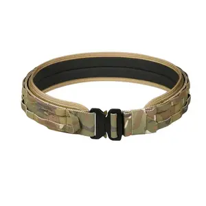 MUCTAC MOLLE Utility Belt – Multicam | 2-Belt System | Anti-Slip Design
