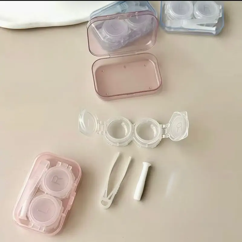 3-Piece Compact Plastic Lightweight Makeup Tools & Cases Set - Handle Applicators for Concealing & Pick Up, Portable Organizing Solution (Tools and Cases Only) Daily Use, Organizing Makeup Tools