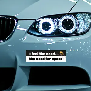 Need For Speed Bumper Sticker, Premium Quality Vinyl, Waterproof Matte Finish, 11"x3"