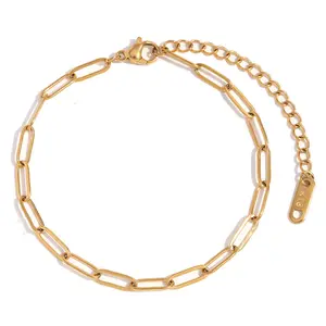 Paperclip bracelet for women, personalized stainless steel adjustable bracelet, suitable for girls to wear gifts