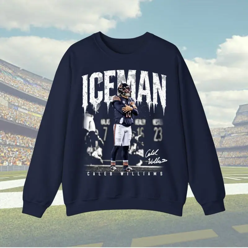 Iceman Caleb W Graphic 100% Cotton Shirt – Elite Quarterback Game Day Tee – Fan Unisex T-Shirt