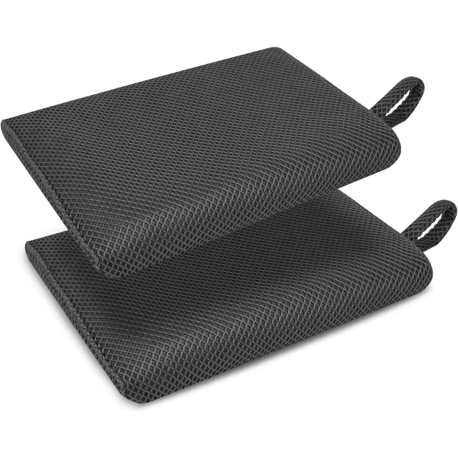 Stadium Seat Cushion 2-Pack, Extra Thick Portable Cushion with 3D Mesh Fabric for Pressure Relief, Non-Slip Bottom for Bleachers, Concerts & Outdoor Events, Relieves Pressure, Machine Washable, Universal Fit, Easy To Carry, Outdoor Concerts