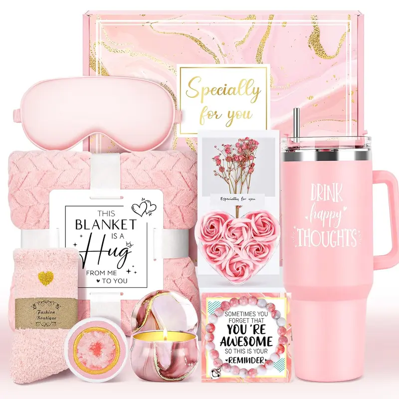 PRADNEL Christmas Gifts for Women, Thanksgiving Gifts  Birthday gift Basket for women,Gift Basket for gf,Get Well Soon Gifts,Birthday、Anniversary Christmas Gift Set for Women Girlfriend Wife Friends Mother  ,Relaxing Spa Gifts for Her