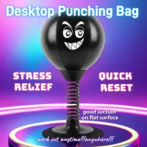 Desktop Punching Bag With Strong Suction | Stress Relief & Boxing Toy For Home Gym, Fun Gift For Adults & Kids, Funny Gift For Adults, Birthday Present For Boy, Boyfriend