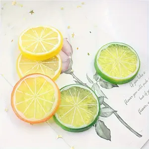 3Pcs Lemon Slice fridge magnets, Cute magnets, Festival Decor Ornaments, DIY for phone cases, hair clips, clothes and hats, tableware, outdoor party, Christmas, wall & desktop, car decoration