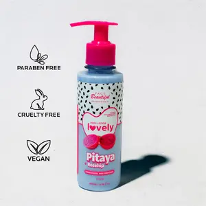 Face Beautiful Brazilian Pitaya Body Lotion - Lightweight, Hydrating, Fast-Absorbing Daily Moisturizer for All Skin Types, Non-Sticky, Delicately Fragranced, 200 ml / 6.76 fl oz
