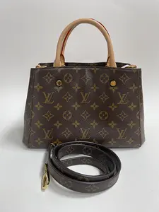 Pre-owned Louis Vuitton vcoated canvas top  handle  bag TH senza1 ）LV Montaigne BB Bag no.3(U)