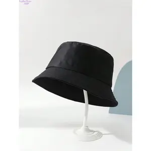 Simple Style Plain Color Double-sided Fisherman Hat, Casual Trendy Bucket Hat for Men & Women, Fashion Accessories for Travel & Outing, Caps Men, Casual Outfits Cap