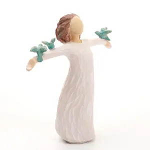 Bird & Human Shaped Figure Statue, 1 Count Creative Decoration, Abstract Figure Sculpture, Home Decor for Living Room Study Bedroom Office Dormitory Car, Christmas Wedding Anniversary Gift,gift for Friend, Ornaments, Interior Decoration Accessories