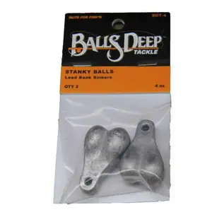4 oz Lead Sinkers - 1 Pack (2 Sinkers)