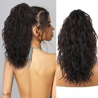 Black Brown Claw clip Ponytails