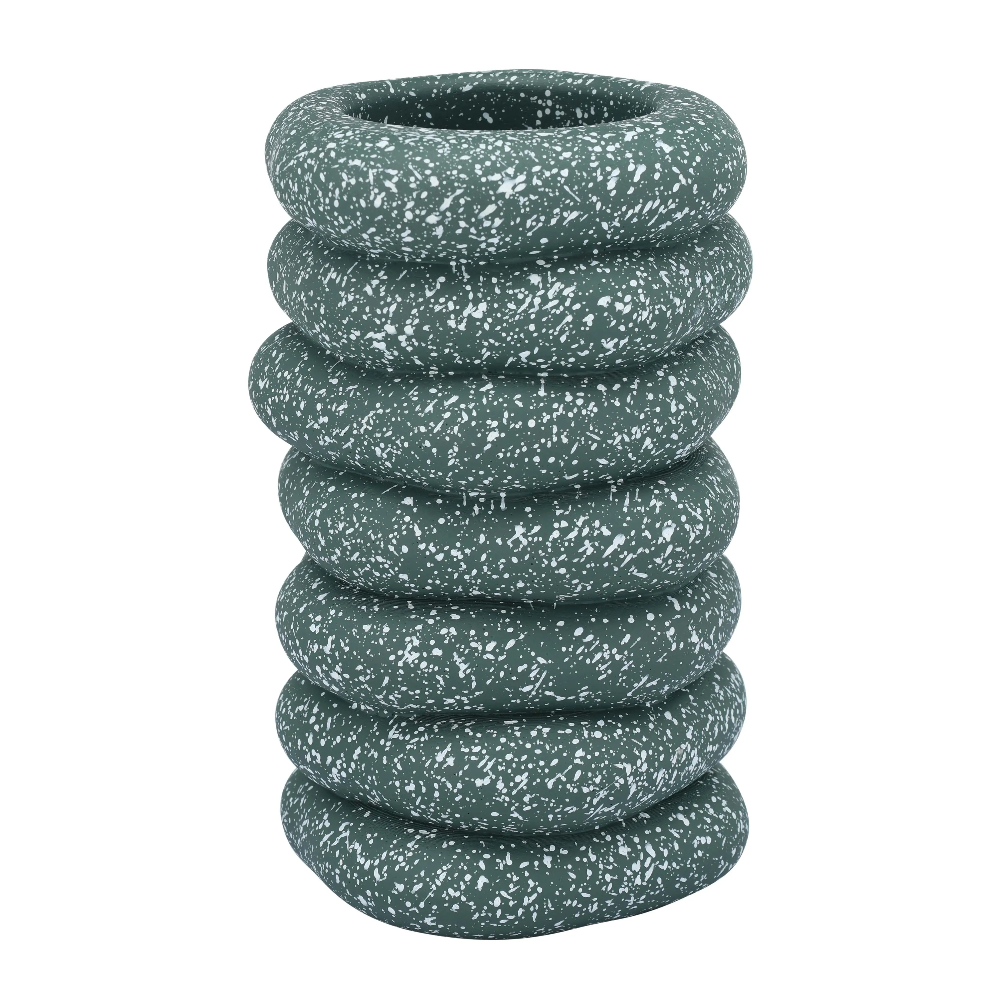Gabby Speckled Cairn Vase
