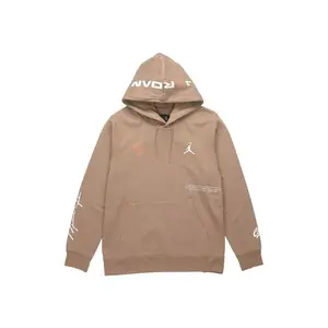 Air Jordan x CLOT Crossover Logo Printed Hoodie Brown (men) by StockX