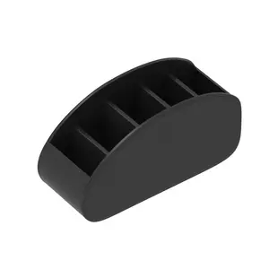 Remote Control Organizer Box with 5 Compartments, Desk and Nightstand Storage for TV, Media Player, Pens, Glasses, Home Office Use