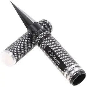 0-14mm Aluminum Alloy Expanding Hole Puncher Opener Reamer Tools with Protective Sleeve for RC Car Truck Body Shell Connector,Black
