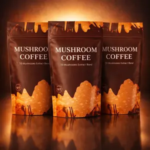 Mushroom Coffee Pack of 3 Natural Energy Booster with 10 Mushroom Extracts Instant Wellness Coffee for Sustained Energy Enhanced Focus Beverage Flavor