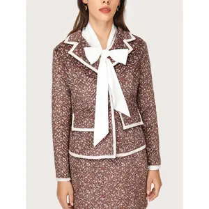 Cider Raise A Toast Dainty Floral Blazer