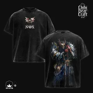 Warhammer 40k Graphic Shirt Nostramo Night Lords Ave Dominus Nox Vintage Washed T-Shirt Konrad Curze Chaos Space Marine Hoodie Grimdark Edgy Streetwear Y2K Merch Tee Gift For WH40K Game Fan Clothes