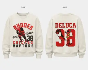 Deluca 38 Chicago Raptors Hockey Romance embroidered sweatshirt,hoodie