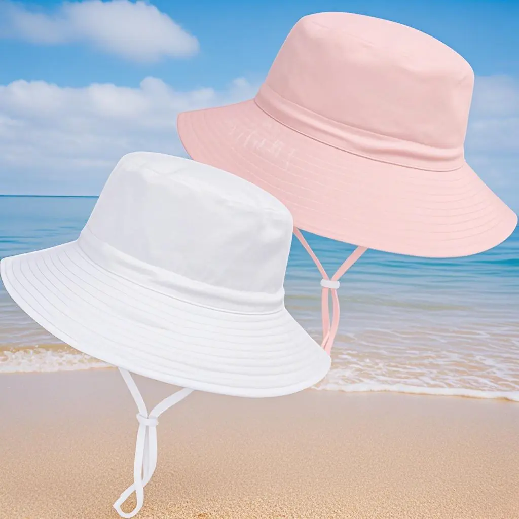 BHC12 Baby Toddler Sun Hat,Boys Girls Bucket Hat for  UPF 50+ Sun Protective Summer Beach Hats for Boy and Girl 0-5 Years