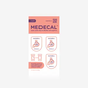 Acid Reflux Medecal - Removable Label Decal - Identify and Organize Medications