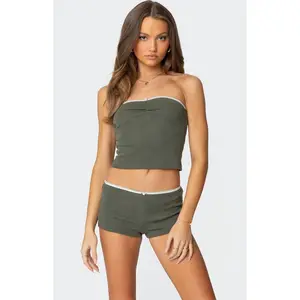 Edikted Women's Georgina Waffle Tube Top
