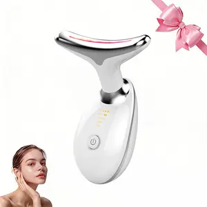 2027 New LED Vibrating Neck Massager for Skincare, Facial & Neck Massage Device, Gift Idea for Relaxation & Beauty