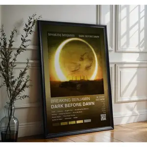 Breaking Benjamin Dark Before Dawn Vintage Art Poster - Limited Edition Music Memorabilia for Fans