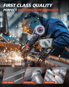 Portable MIG Welding Machine 120 A, MIG Welder Machine 110v, Hand Held Flux Core Welder With IGBT Inverter, Gasless Portable Welder Wire Feed Welder Equipment