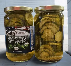 Sweet Garlic Dill Pickles - 16 OZ